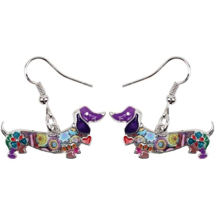 Émail Teckel Cadeaux Cute Teckel Chien Boucles D