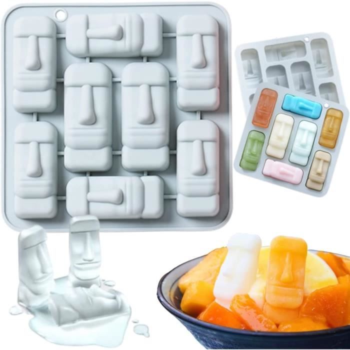 Moule Silicone Pâques Lapin Et Œufs - Pour Chocolat, Bonbons, DIY - 18 Cavités - 12x19cm