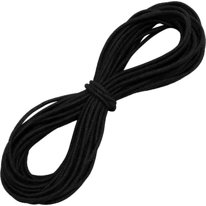 Élastique Décoratif Rond 10m - Diamètre 3mm Marron Foncé - Pour Couture, Bijoux, Vêtements