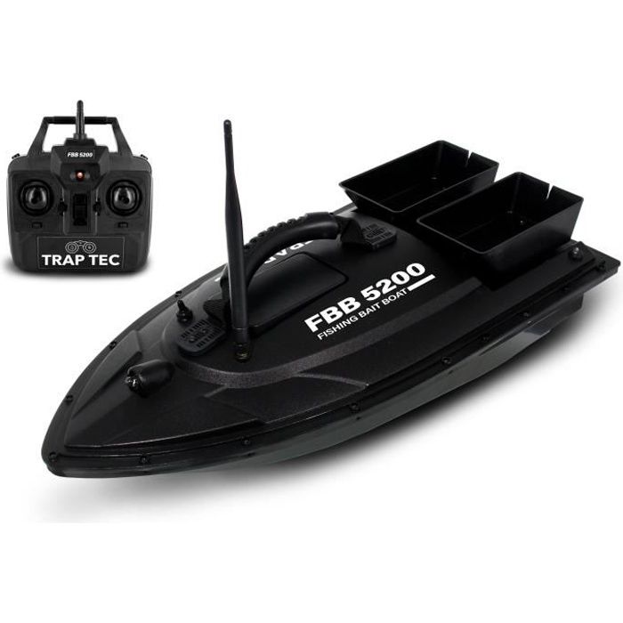 TRAPTEC Bateau Amorceur télécommandé FBB5200 - 2 réservoirs à