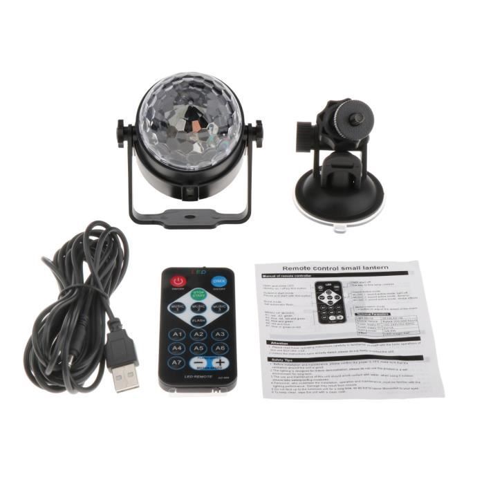 Disco Ball stroboscope Light son activé avec la Dj