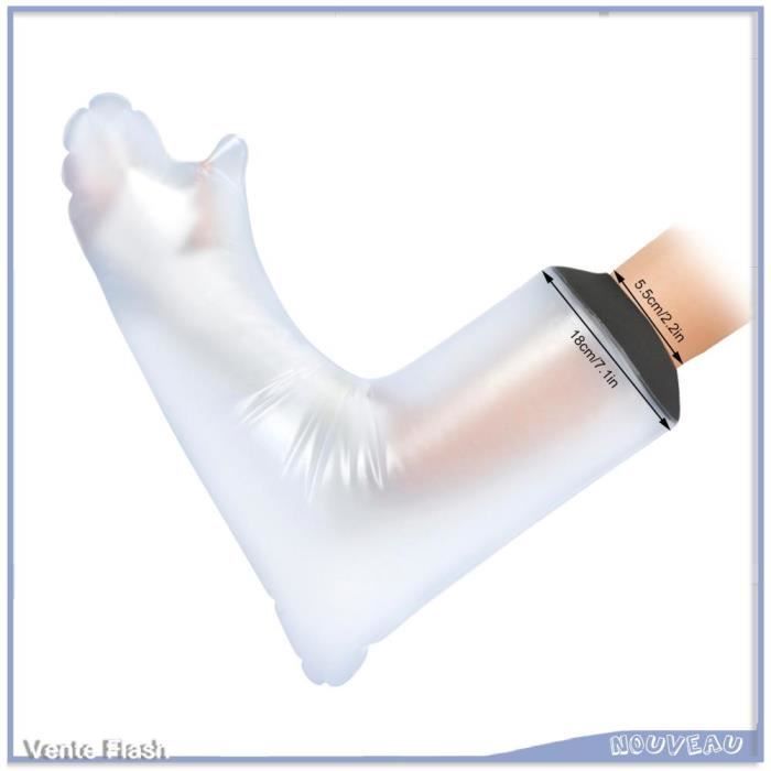 Housse de protection imperméable - VGEBY - 62cm - PVC - Accessoires de salle de bain - Blanc/Noir