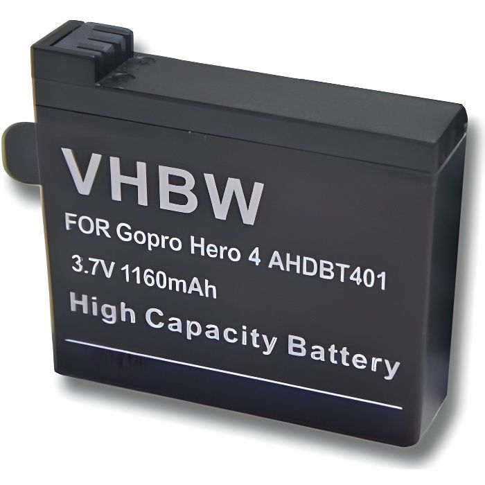 Expresstech @ Batterie batterie remplacement pour Gopro gopro Hero 4 hero 4 Silver microusb câbles Black double USB chargeur gopro 