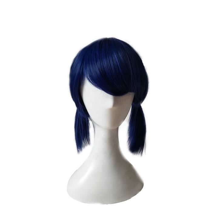 Perruque à frange femme court Bleu cheveux raides wig - Anime Cosplay  Miraculous Ladybug 42 - Cdiscount Au quotidien