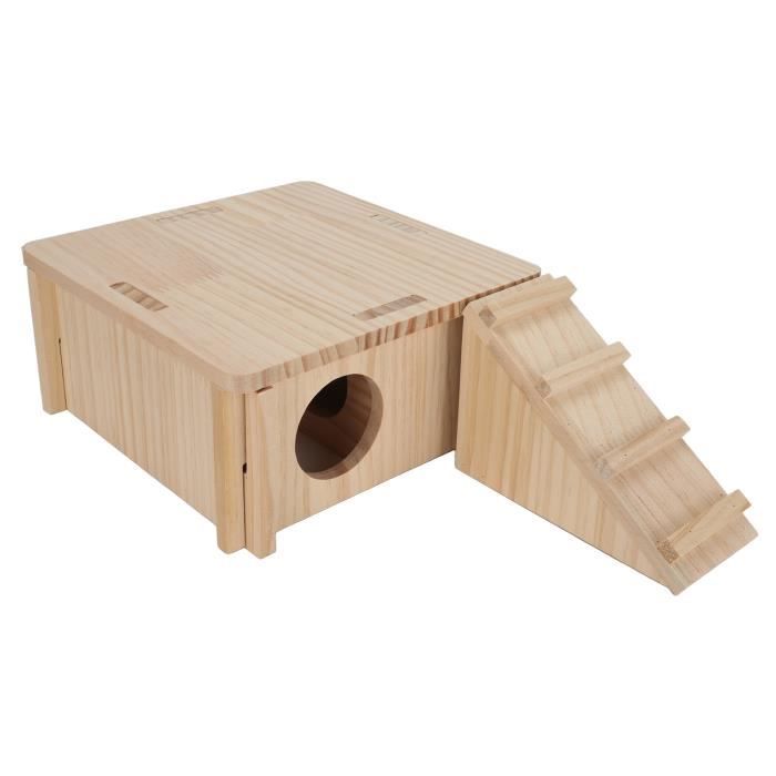 Meilleurs prix pour Vvikizy cachette en bois de cochon d’Inde Vvikizy Cachette en bois de hamster Cachette en bois pour hamster, animalerie jouet