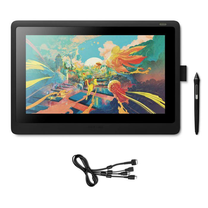 Wacom DTK-1660E - Numériseur avec Écran LCD - 34.42 x 19.36 cm - électromagnétique - HDMI, 2.0