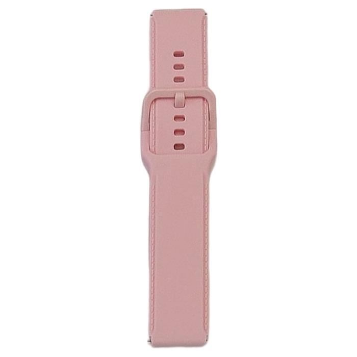 Pour Garmin Vivoactive 3 Bracelet de montre en silicone souple couleur unie  20 mm (rose)