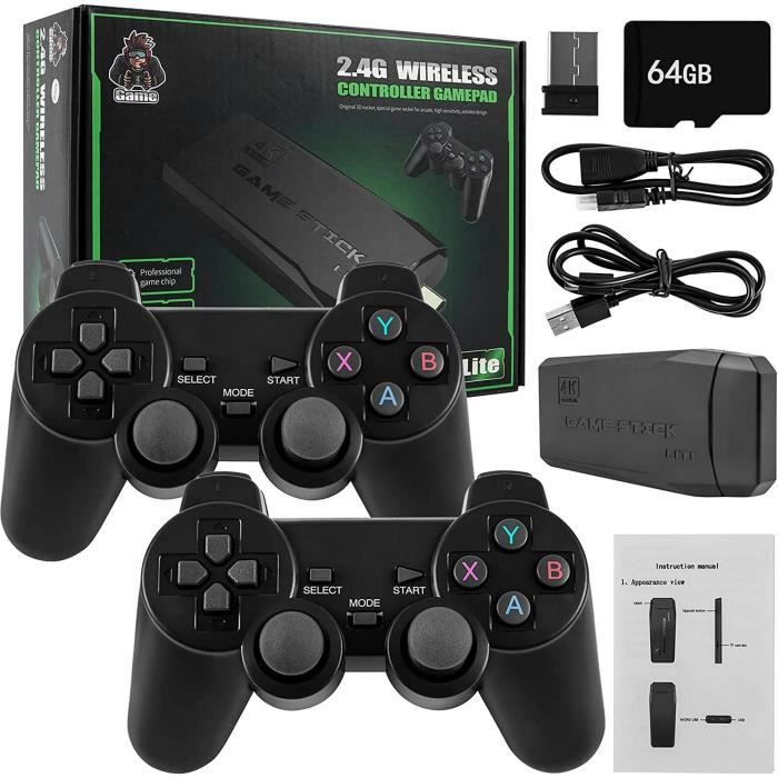 ASTEKID Console Rétro Nostalgia 20000 Jeux HDMI 4K - Stick Plug & Play Avec 2 Manettes 2.4G