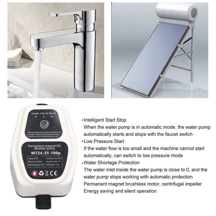 Pompe De Surpression Automatique 220V - Ultra-silencieuse, Débit 30-65 L/min - Pour Maison, Circulation Eau