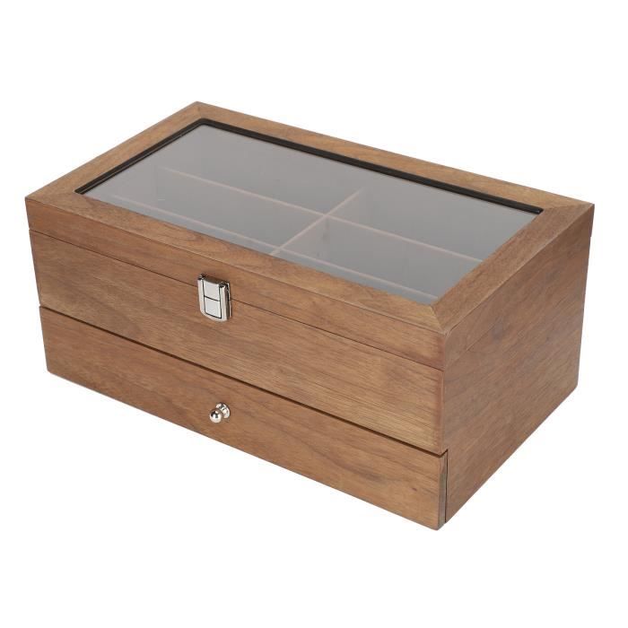 Étui à Lunettes De Soleil En Bambou, Boîte De Rangement Pour Lunettes De Soleil, Étui à Lunettes à Coque Rigide Pour Homme Et Femme