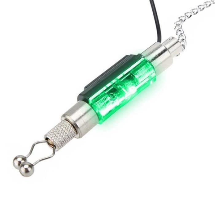 Alarme de pêche à la carpe avec lumière LED, indicateur tournant, matériel  18