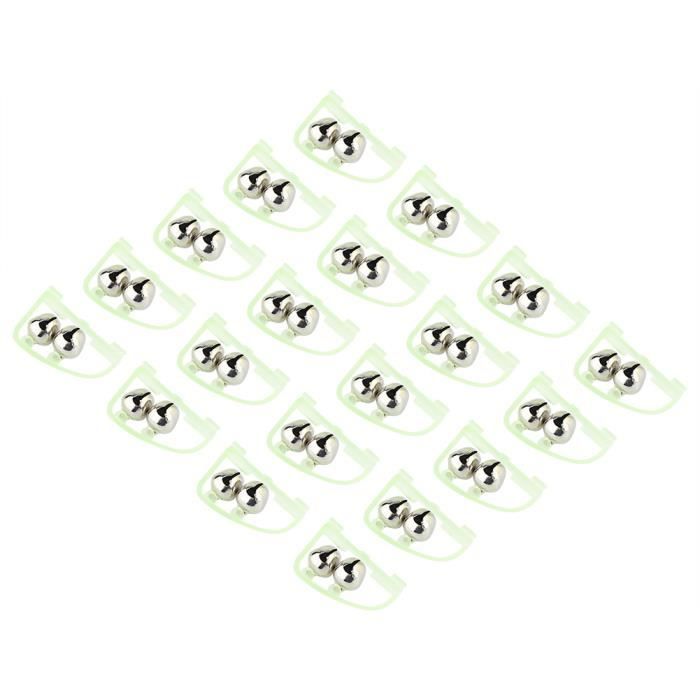 Lot De 10 Alarmes De Pêche Nocturne Avec LED – Clips Double Cloche Pour Cannes, étanche Et Portable