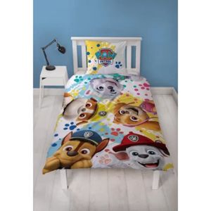 Parure De Lit Paw Patrol - 100x135cm + 40x60cm - 100% Coton - Enfant