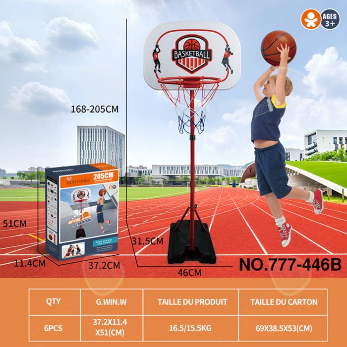 Panier De Basket Enfant Mural Avec Scoreboard Automatique – Mini Panneau LED, 2 Ballons Et Pompe, Accroche Porte Jusqu’à 7 Cm