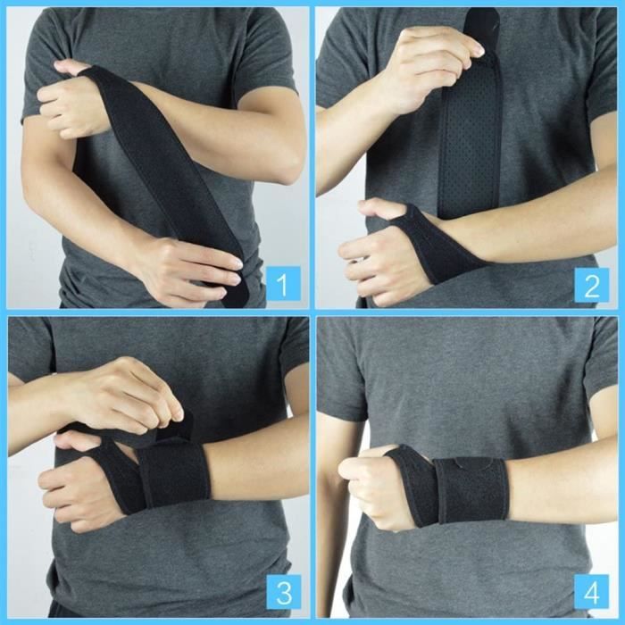 2 Paires Bandeaux Poignet Sport - Absorbeur De Transpiration, élastique Confortable - Pour Running, Fitness, Basket