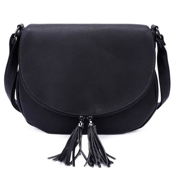 Olivia Gallantry Sac Bandouliere Femme Porte Epaule Sac a Main 30 cm noir Cdiscount Bagagerie Maroquinerie