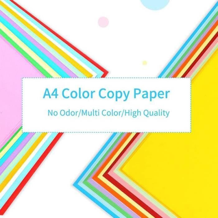 Papier Origami 300 Feuilles 15x15cm - 25 Couleurs Vives Recto-verso - 70g/m² - Pour Arts & Crafts Enfants/adultes
