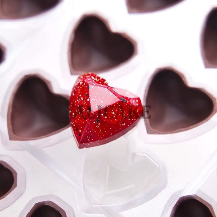 Moule Chocolat Polycarbonate 3D - Coeur St Valentin