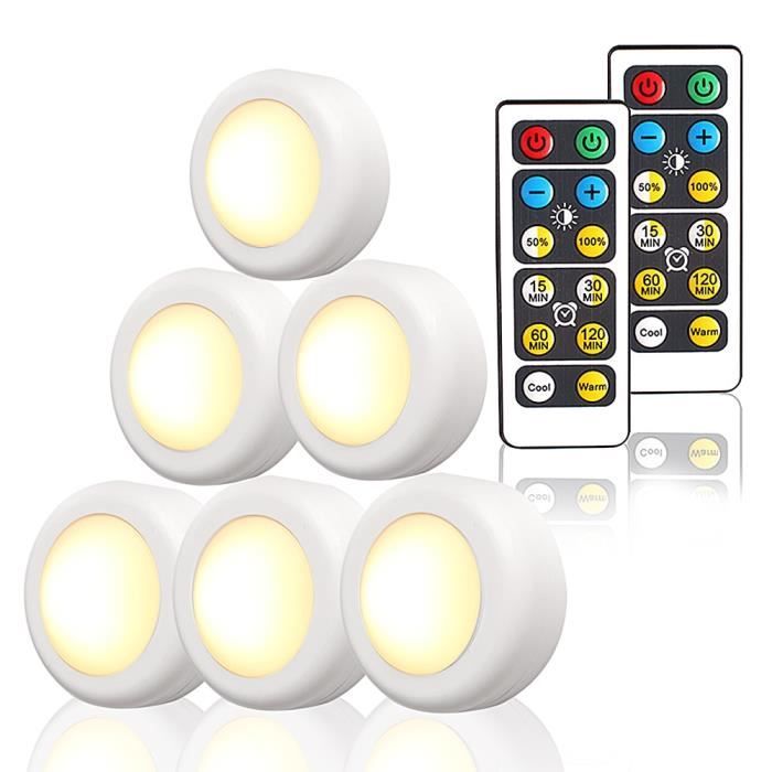 BAIFULAI Lot de 2 socles lumineux LED, 6 couleurs, ronds, base d'affichage, avec interrupteur tactile sensible, socle de lampe LED pour affichage d'art en verre cristal
