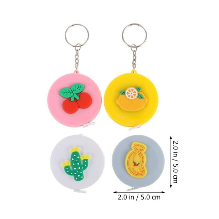 50 Porte-clés Mètre Ruban SODIAL – Dérouleur De Poche 18 Cm, Lot Pratique
