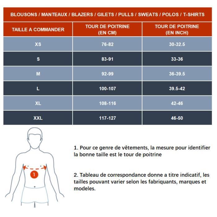 Correspondance taille xxl chemise homme clearance