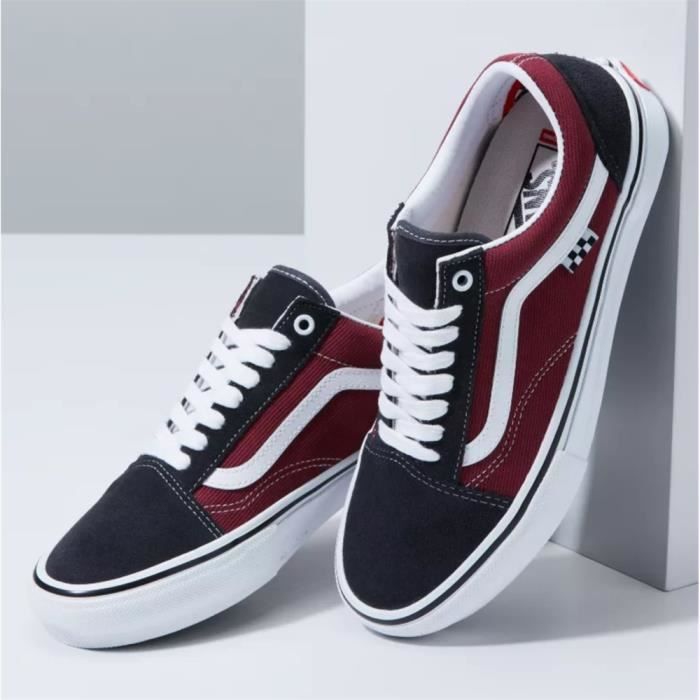 Vans noir et bordeaux outlet