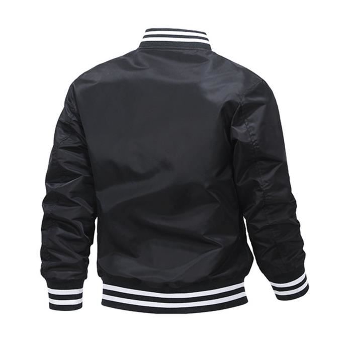 MEIbax Blouson Bomber Homme Léger Mi-Saison – Baseball Style Classique, Col Montant, Printemps Automne – Veste Décontractée Sport