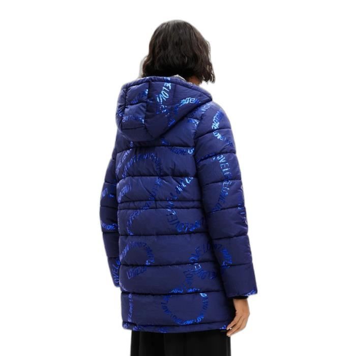 Doudoune desigual bleu sale
