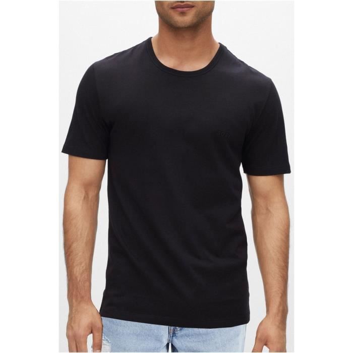 Lot de 3 TShirt coton col rond Hugo boss Homme Multicolore Cdiscount Pret a Porter