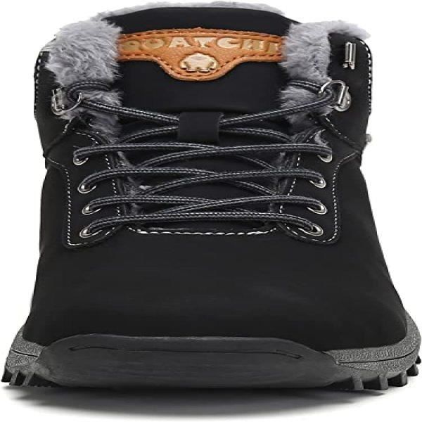 Generisch Mode Femmes Hiver Imperméable Plat Boucle Crochet Garde Au Chaud Bottes De Neige Confortables Moyennes Chaussures Femmes, Bleu, 37 EU