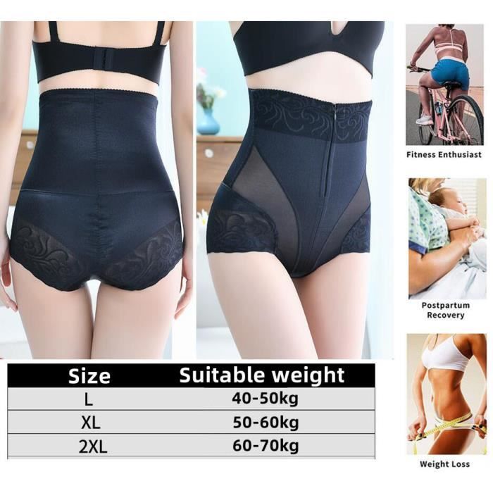 Culotte Gainante KUMAYES Femme - Taille Haute, Ventre Plat, Effet Fessier