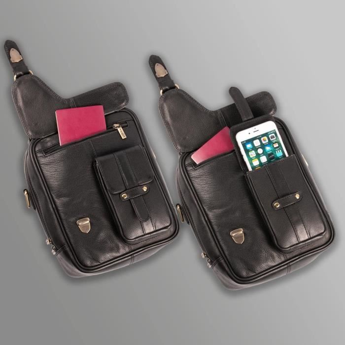 Sacoche De Selle En Cuir Véritable Fait Main – Trousse à Outils Vintage, Cadeau De Noël Parfait !