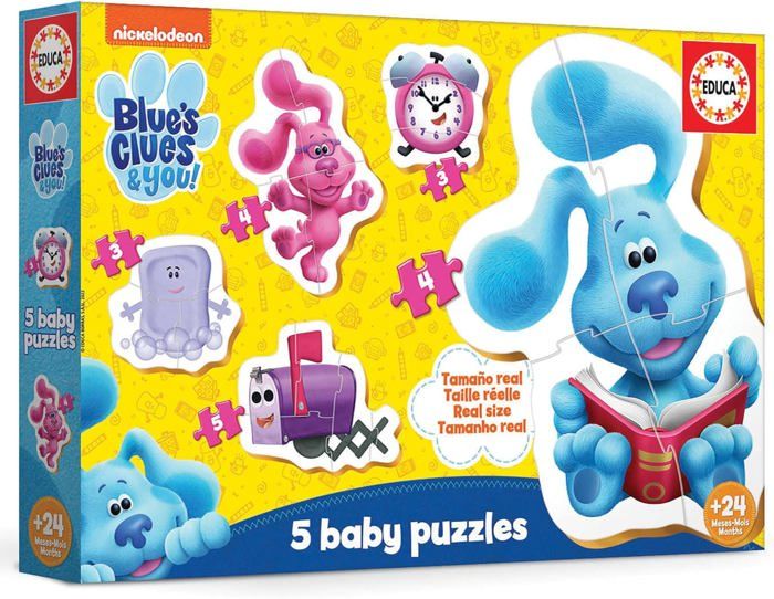 Blue's Clues Baby Puzzles | Lot de 5 Puzzles Progressifs pour Bébés de ...
