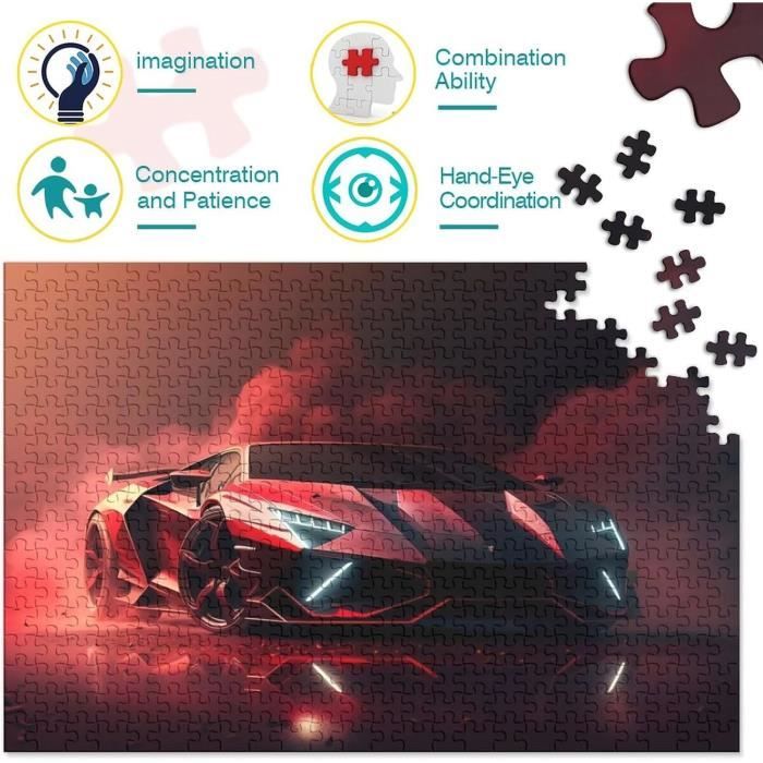 MasterPieces Puzzle de 1000 pièces pour adultes, famille ou enfants – Rêves de voiture musculaire – 48,9 x 67,9 cm MasterPieces Puzzle de 1000 pièces pour adultes, famille ou enfants – Rêves de voiture musculaire – 48,9 x 67,9 cm