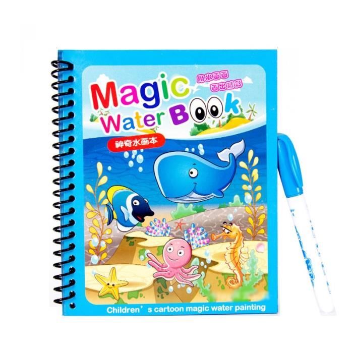 Carnet de coloriage à l'eau réutilisable - Offre Flash : Réductions