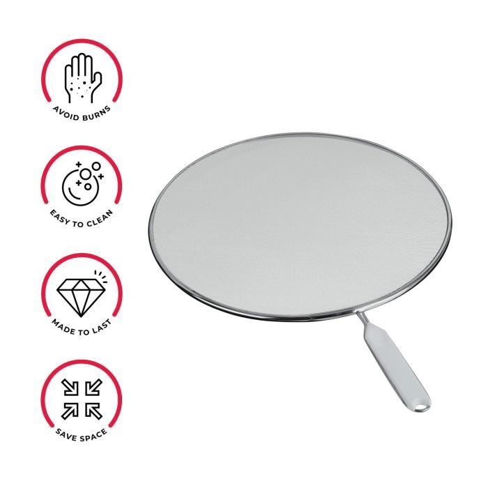 I Genietti. Couvercle Anti-éclaboussures éventail Ajustable De 12 à 32 Cm - Ipac Italy