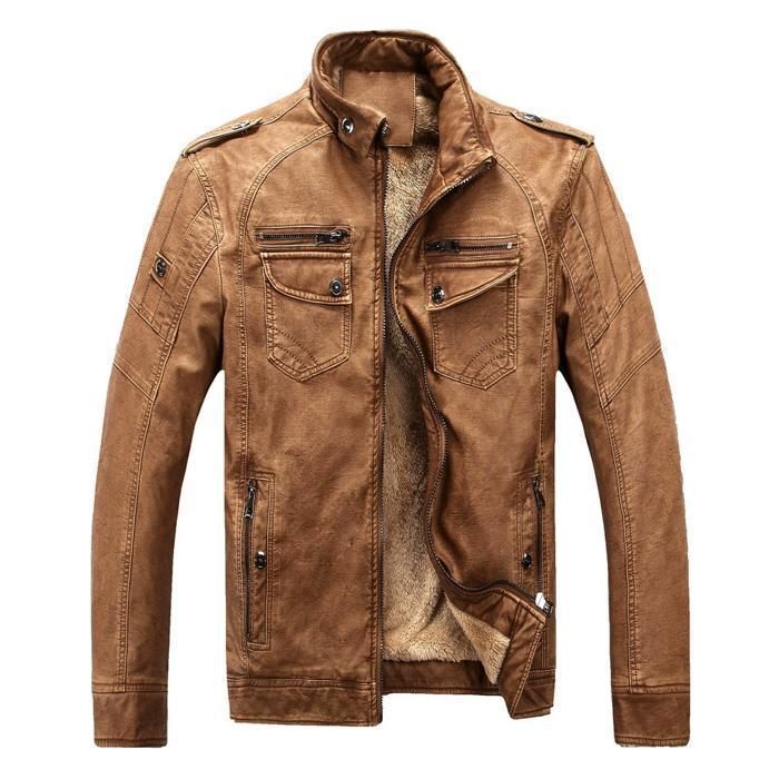 Veste Vince En Cuir D'Agneau - Noir - Taille M - Neuf Avec Étiquettes