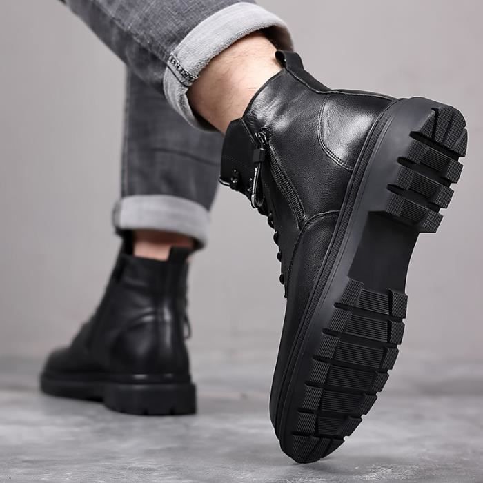 Bottine noir homme discount