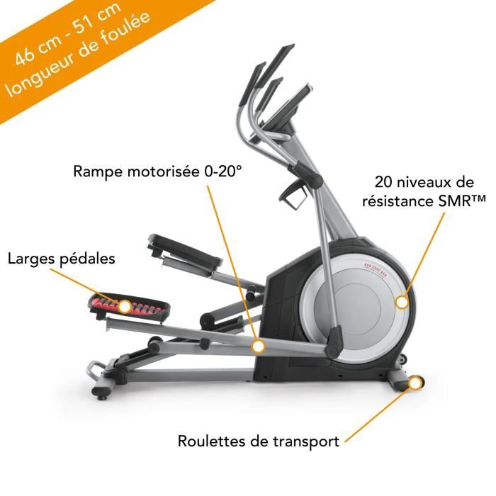 Velo elliptique inclinable clearance