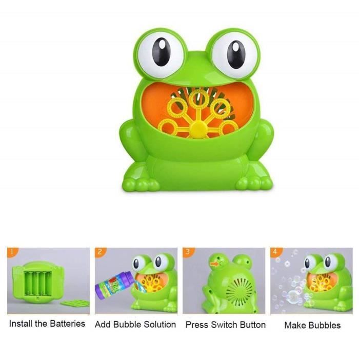 Machine à bulles automatique en forme de grenouille pour enfants, jouet  créatif et amusant, pour fête d'été en plein air - AliExpress