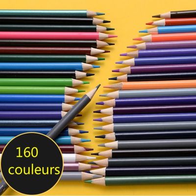 Set De 24 Crayons Arc-en-ciel 4 En 1 – Chaque Crayon A 4 Couleurs, Avec Gommes Assorties, Forme Triangulaire, Non Toxique