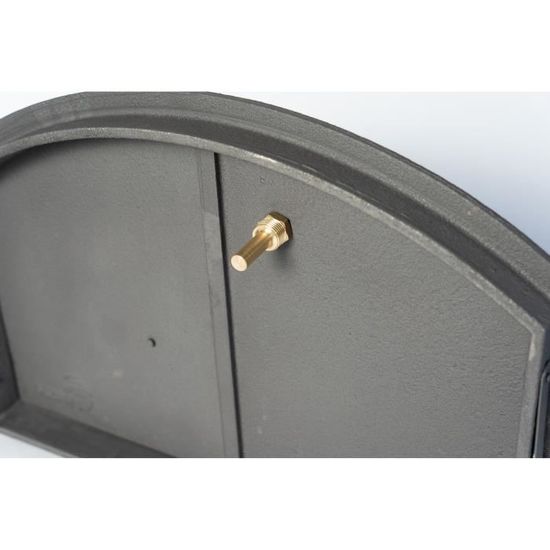 Porte De Four En Fonte 115 X 78 Cm - Avec Thermomètre - Pour Fumoir, Four à Pizza - Neuf