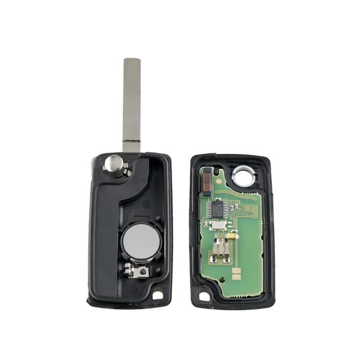 Carcasa De Llave Para Peugeot 107 207 307 308 407 (2 Botones) HU83 - Renueva Tu Mando