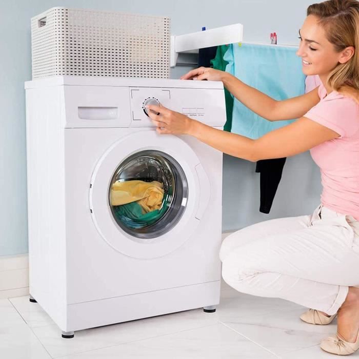 Tapis antidérapants pour Machine à laver, Anti-bruit pour pieds  réfrigérateur– 4 Pcs