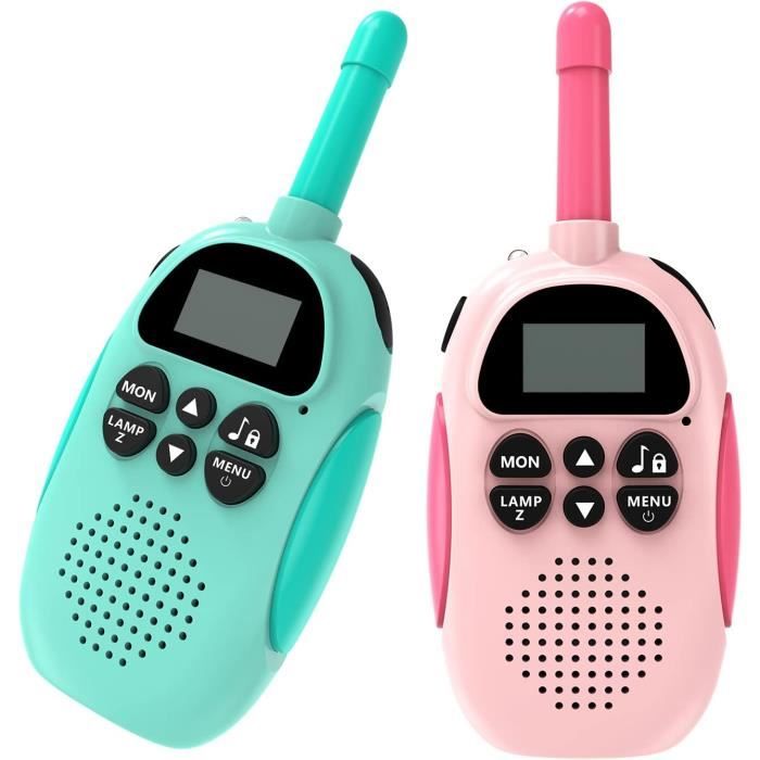 Ukuu Talkies-Walkies Enfants – VOX, 16 Canaux, 3 Km, Rechargeable USB, Lampe Torche – Dès 3 Ans