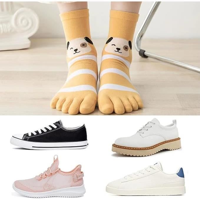 Chaussette Doigts Femme Coton Chaussettes Orteils S par s de