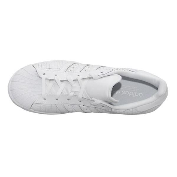 Baskets ADIDAS SUPERSTAR AQ8334 Blanc Cuir Mixte Blanc