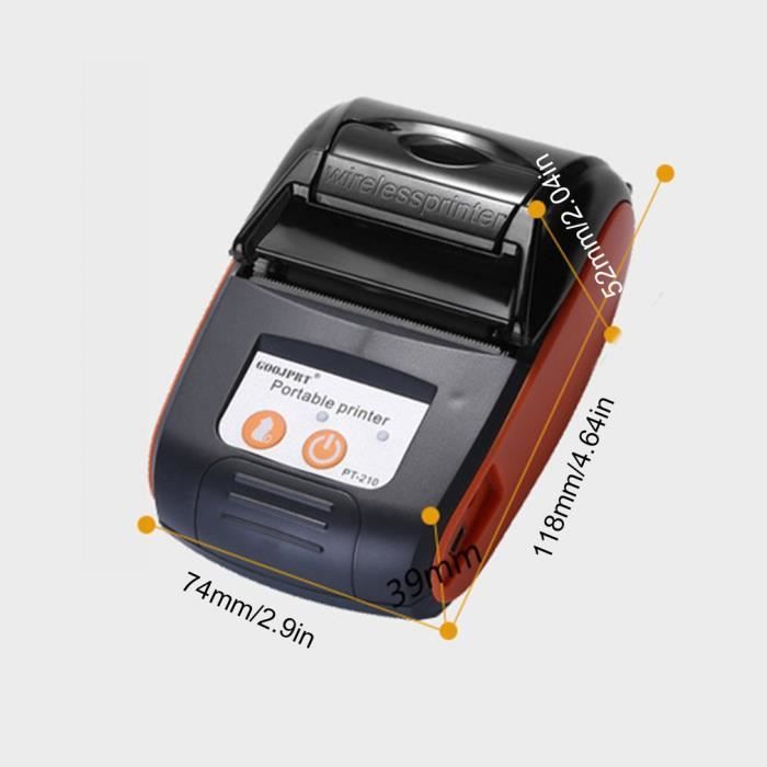 Imprimante Thermique Sans Fil Pour Restaurants, Supermarchés Imprimante  Ticket De Caisse Bluetooth, Orange - Cdiscount Informatique