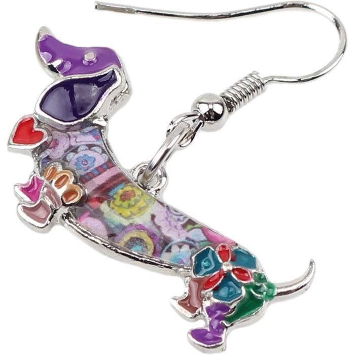 Émail Teckel Cadeaux Cute Teckel Chien Boucles D