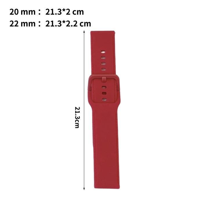 Pour Garmin Vivoactive 3 Bracelet de montre en silicone souple couleur unie  20 mm (rose)